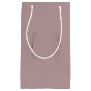 Petit Sac Cadeau Rose Gold Custom Elegant Modèle vierge tendance