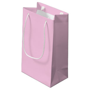 Petit Sac Cadeau Rose Pâle Uni Fille Classique Baby Shower