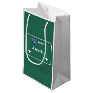 Petit Sac Cadeau Route d'autoroute d'autoroute nationale de tx