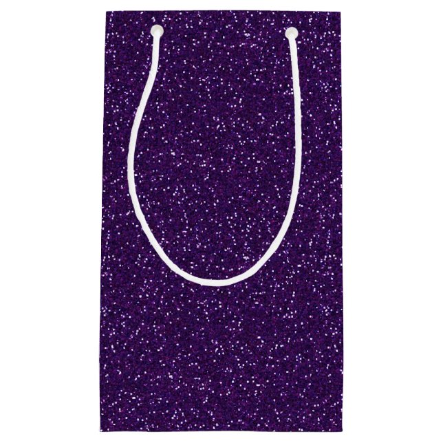 Petit Sac Cadeau Sac-cadeau Parties scintillant pourpre foncé (Devant)