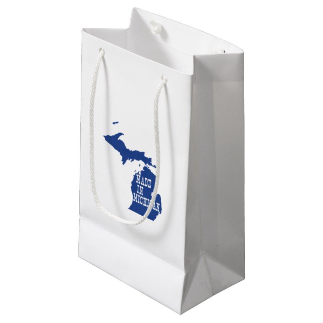 Petit Sac Cadeau Sac-cadeau Silhouette fabriqué au Michigan (Devant Angle)