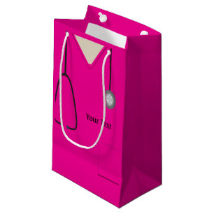 Petit Sac Cadeau Sac-cadeau Sml Pink Hot Pink pour le médecin infi