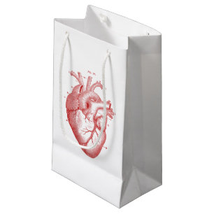 Petit Sac Cadeau Sac-cadeau Vintage Red Anatomy Heart