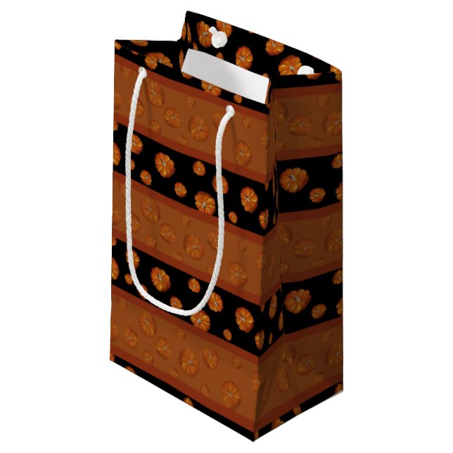 Petit Sac Cadeau Sacs-cadeaux citrouilles (Devant Angle)