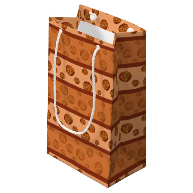Petit Sac Cadeau Sacs-cadeaux citrouilles (Devant Angle)