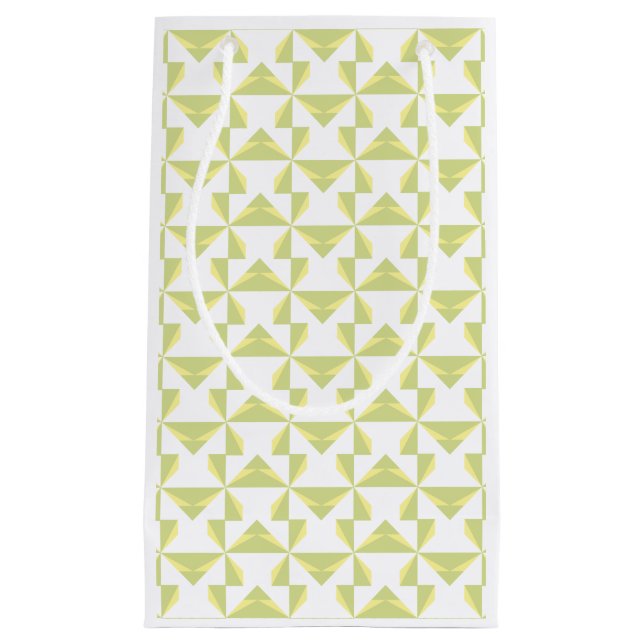 Petit Sac Cadeau Sage Pinwheels (Devant)