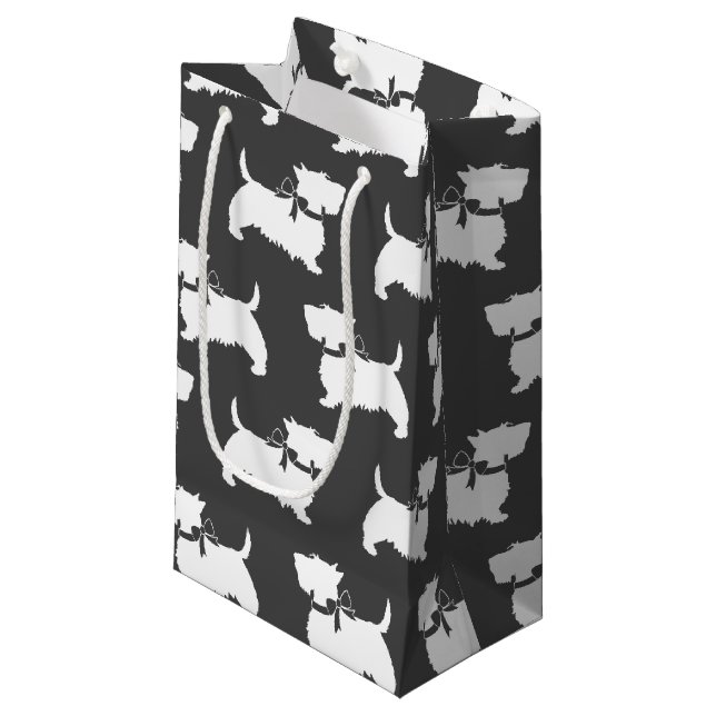 Petit Sac Cadeau Scottish Terrier Scottish Chien Chien Puppy Scotti (Devant Angle)