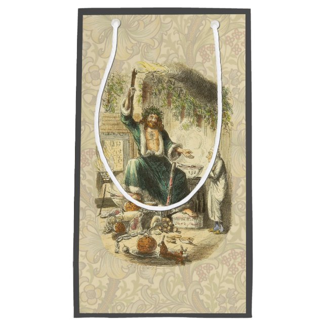 Petit Sac Cadeau Scrooge Esprit de Noël Présent (Devant)