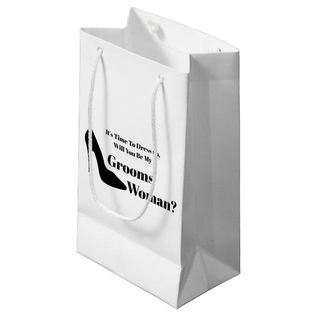 Petit Sac Cadeau serez-vous ma proposition moderne de marionnettist (Devant Angle)