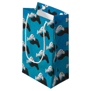 Petit Sac Cadeau Shadow Camel on Blue