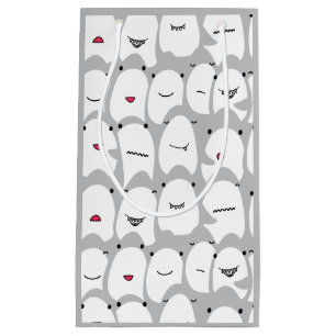 Petit Sac Cadeau Sharks caricaturaux amusants