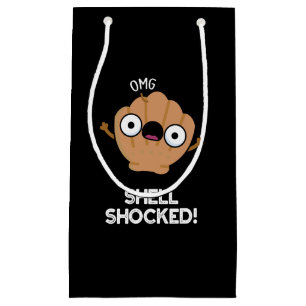 Petit Sac Cadeau Shell Shocky Funny Seashell Pun Dark BG