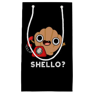 Petit Sac Cadeau Shello Funny Sea Shell Pun Dark BG