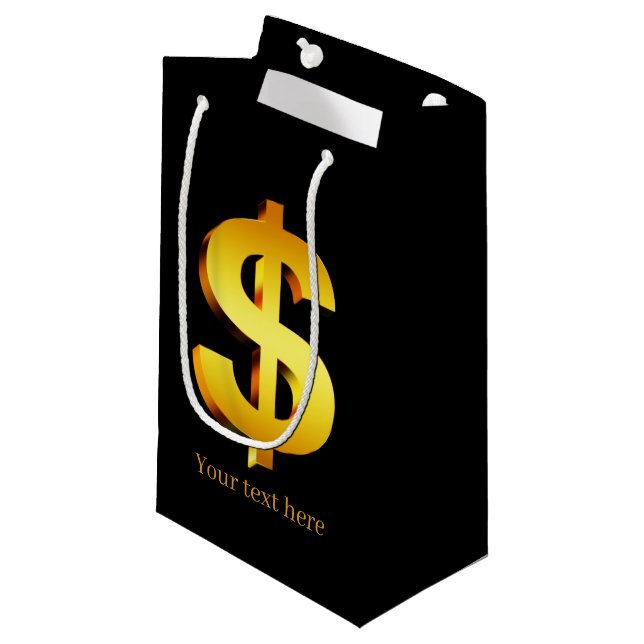 Petit Sac Cadeau Signe cool Casino Money (Devant Angle)