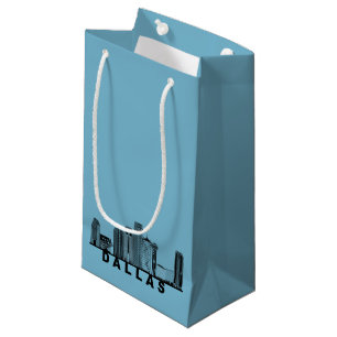 Petit Sac Cadeau Silhouette de l'horizon de Dallas