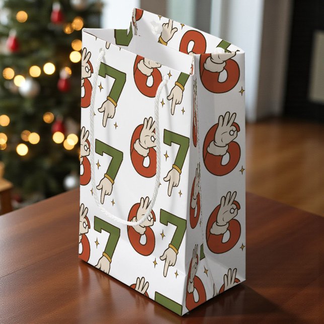 Petit Sac Cadeau Six Seven 67 6 7 Christmas Santa Elf Meme  (Créateur téléchargé)
