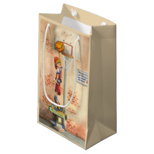 Petit Sac Cadeau Slam Dunk sur le plateau de basket par Jay Throckm