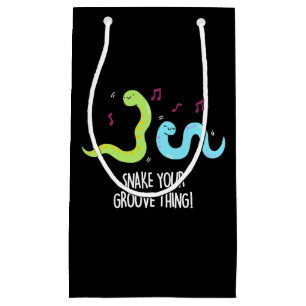 Petit Sac Cadeau Snake Your Groove Thé Drôle Disco Pun Dark BG