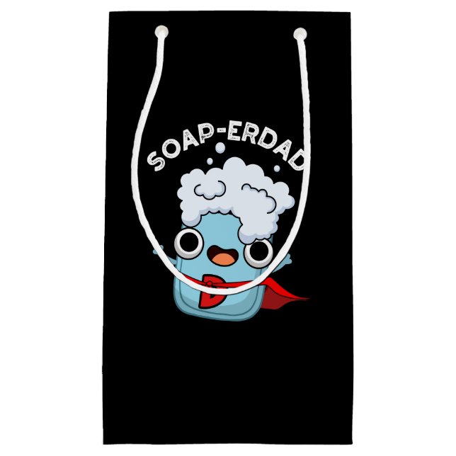 Petit Sac Cadeau Soap-erdad Drôle Soap Papa Pun Dark BG (Devant)