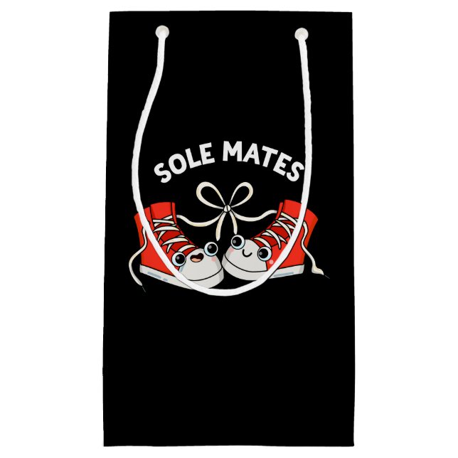 Petit Sac Cadeau Sole Mates Funny Chaussure Pun Dark BG (Devant)