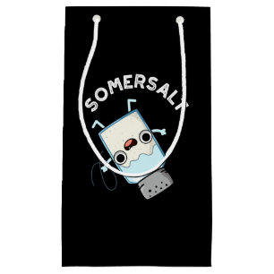 Petit Sac Cadeau Somersel Funny Somersault Salt Pun Dark BG
