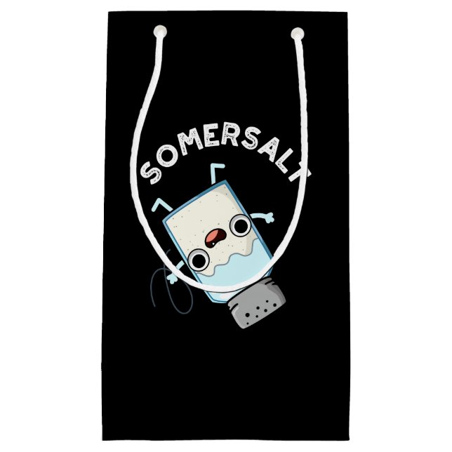 Petit Sac Cadeau Somersel Funny Somersault Salt Pun Dark BG (Devant)