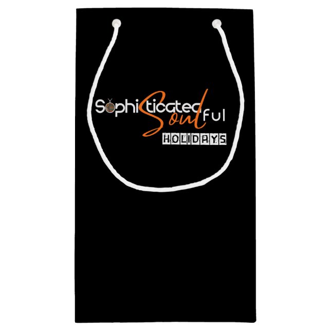 Petit Sac Cadeau Sophisticated Soulful Holidays (Dos)