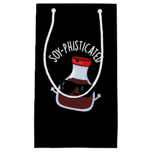 Petit Sac Cadeau Soy-phisticated Funny Soy Sauce Pun Dark BG