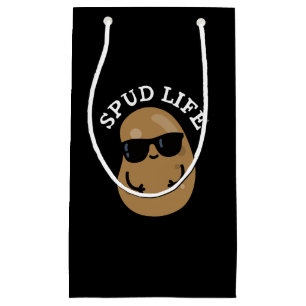 Petit Sac Cadeau Spud Life Funny Potato Pun Dark BG