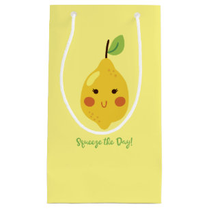 Petit Sac Cadeau Squeeze Day Punny Lemon