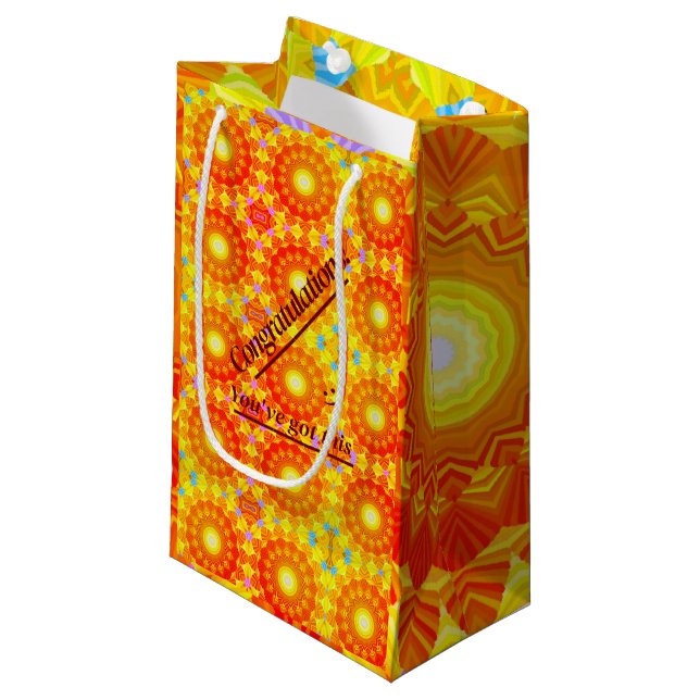 Petit Sac Cadeau Sunshine Fun Celebration (Devant Angle)