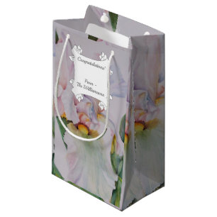 Petit Sac Cadeau Superbes Iris Blancs