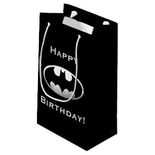 Petit Sac Cadeau Symbole Batman   Logo Grainy
