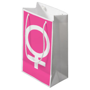 Petit Sac Cadeau Symbole rose brillant moderne de Vénus