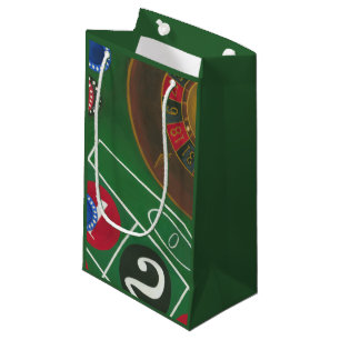 Petit Sac Cadeau Tableau de roulette avec les puces et la roue
