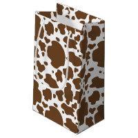 Taches de vache marron motif faux cuir de vache