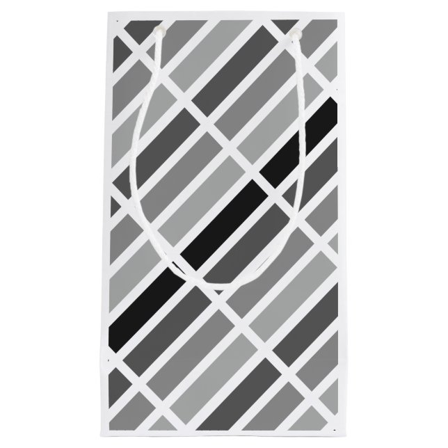 Petit Sac Cadeau Teintes gris argenté (Devant)