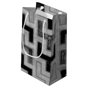 Petit Sac Cadeau Textile de boue africain avec Motifs géométriques