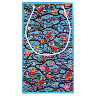 Petit Sac Cadeau Textile japonais Kimono vintage (Bingata)