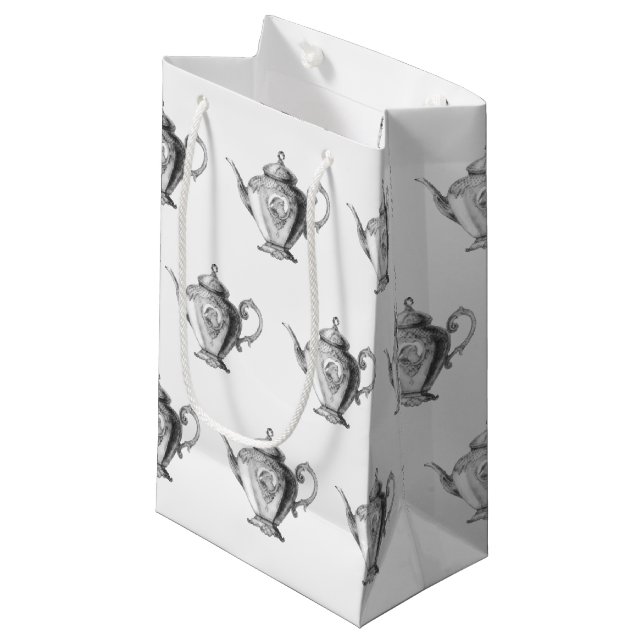 Petit Sac Cadeau Thé de Noël (Devant Angle)