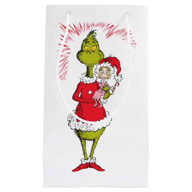 Petit Sac Cadeau The Grinch Holds Cindy Lou Who (Devant)
