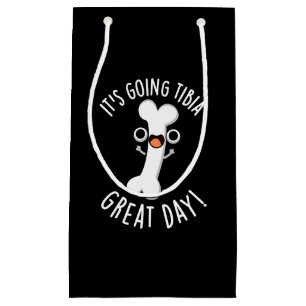 Petit Sac Cadeau Tibia Grand Jour Funny Bone Pun Dark BG