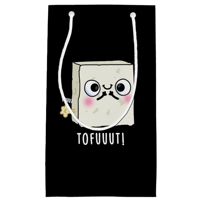 Petit Sac Cadeau Tofuut Funny Farting Tofu Pun Dark BG (Devant)