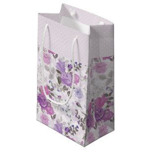 PETIT SAC CADEAU TONS DE FLEURS DE PURPLE & LAVENDER