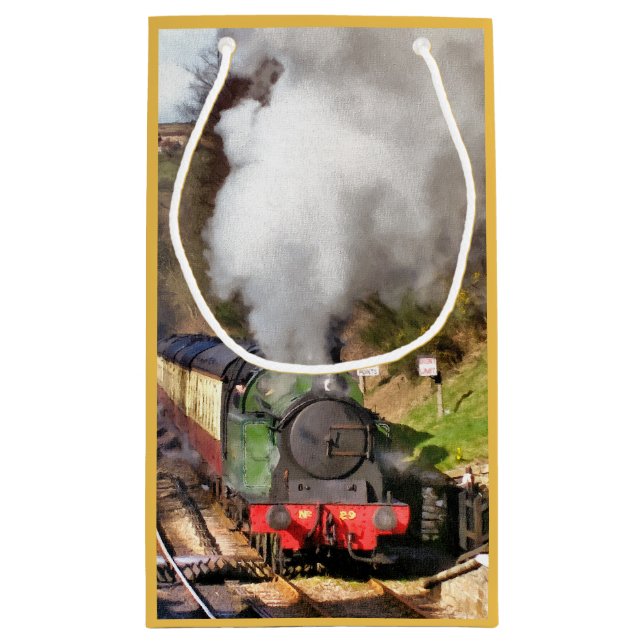 PETIT SAC CADEAU TRAINS À VAPEUR (Dos)