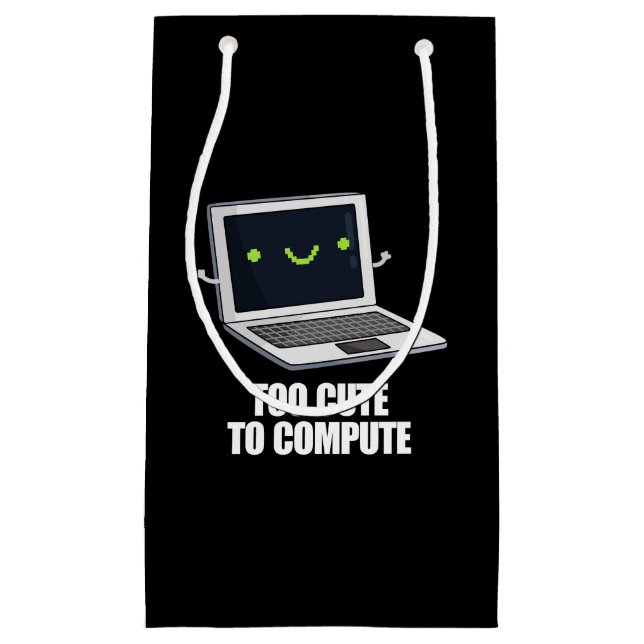 Petit Sac Cadeau Trop mignon Pour Calculer Drôle Ordinateur Pun Dar (Devant)