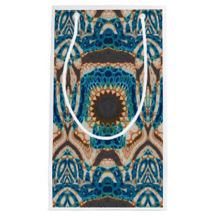 Petit Sac Cadeau Turquoise Gold Sun Southwestern Art