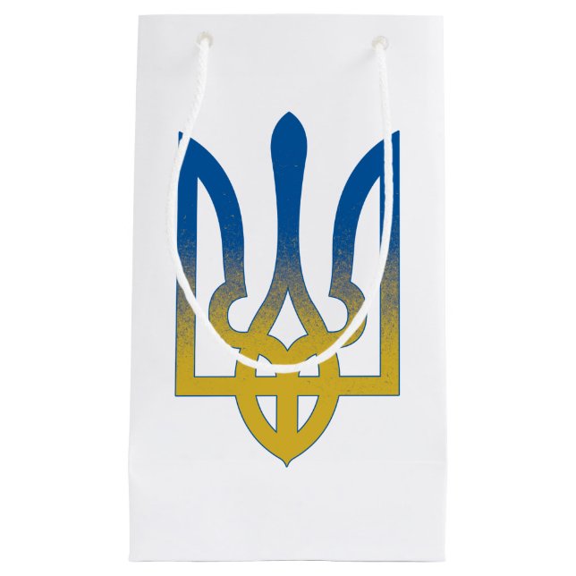 Petit Sac Cadeau Ukraine Pays Fierté Drapeau, drapeau ukrainien (Devant)