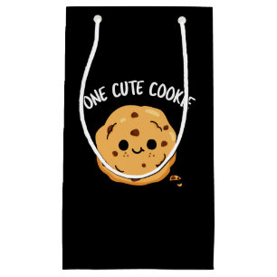 Petit Sac Cadeau Un gâteau Cookie Funny Food Pun Dark BG