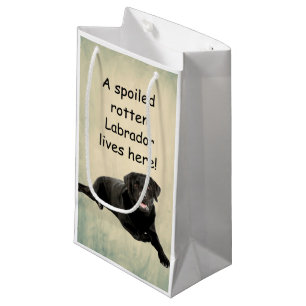 Petit Sac Cadeau Un Labrador Tourbé Mal Vit Ici